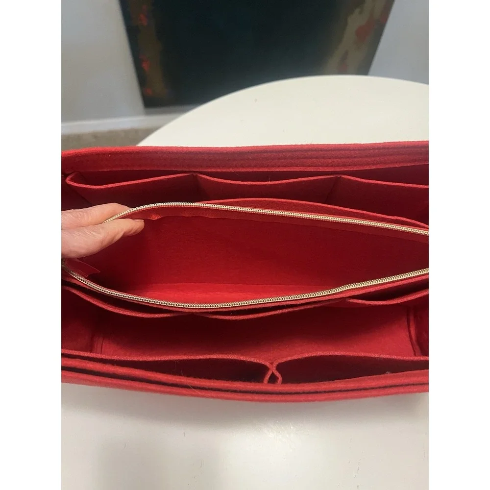 OhMyStyle Bag Organizer Red Zipper Pouch